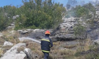 Avioni MUP-a gase požar većih razmjera na Cetinju