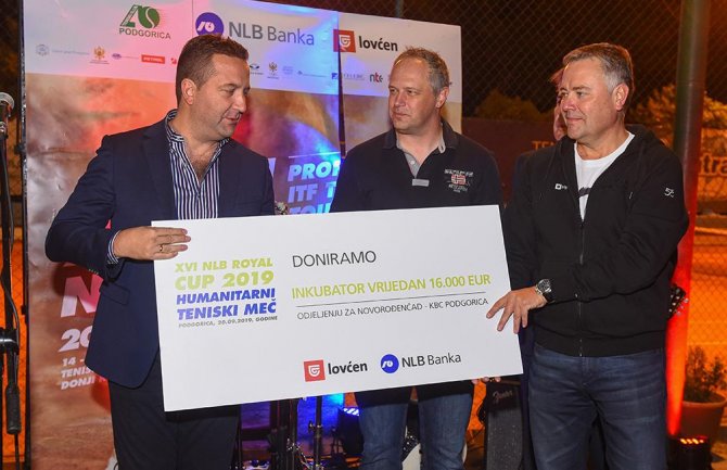 Na NLB Royal Cup-u 2019 prikupljeno 10. 000 eura za Odjeljenje za novorođenčad