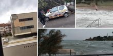 Nevrijeme napravilo haos na hrvatskom primorju:Zabrane saobraćaja, lete stabla i kontejneri, oluja potopila Split(VIDEO)