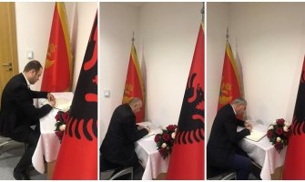 Otvorena knjiga žalosti u ambasadi Albanije u Podgorici