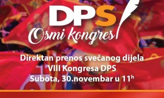 Sjutra VIII Kongres DPS-a, najveći do sada, 3 000 gostiju