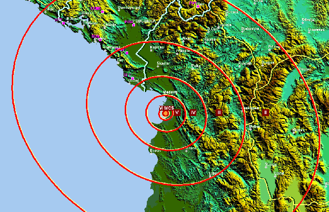 Opet zemljotres u Albaniji, osjetio se i u CG