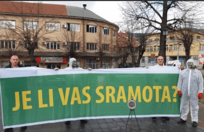 Performans Ekoloških organizacija zbog ekološke situacije u Pljevljima