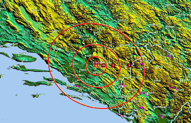 Novi zemljotres kod Nevesinja, osjetio se i u Crnoj Gori