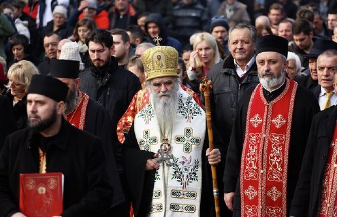 Amfilohije: Vlast će pregovarati sa mnom, a ne sa beogradskom patrijaršijom