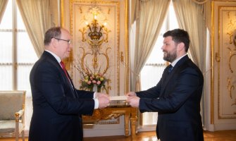 Ivanišević predao akreditivna pisma princu Albertu II od Monaka: Kontinuiran razvoj bilateralnih odnosa