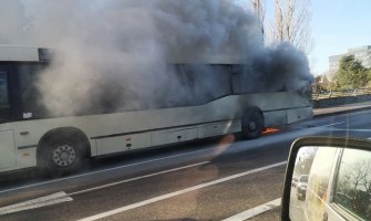 Podgorica: Zapalio se autobus gradskog prevoza 