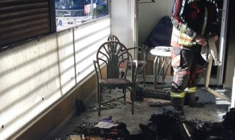 Požar u stanu u zgradi Vektre, veća materijalna šteta