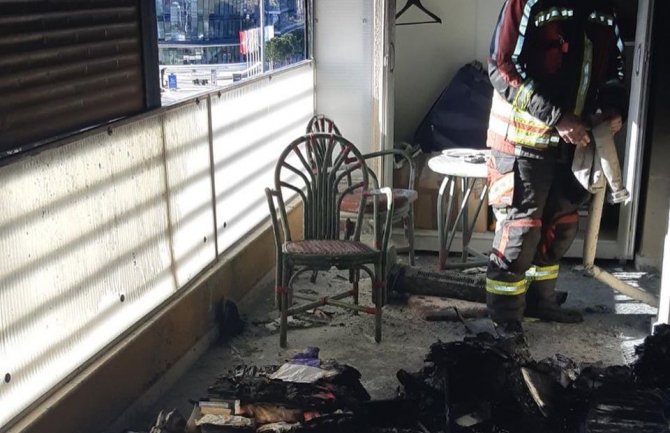 Požar u stanu u zgradi Vektre, veća materijalna šteta