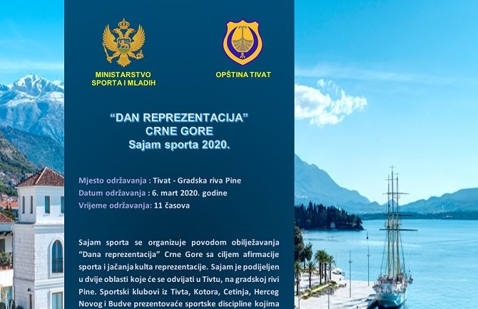 Sajam sporta u petak u Tivtu 