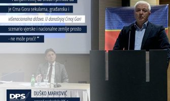 Marković: U današnjoj Crnoj Gori scenario vjerske zemlje ne može proći