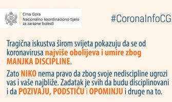 NKT: Večeras ćemo početi da objavljujemo identitet osoba u samoizolaciji