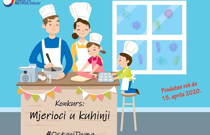 Zavod za metrologiju produžava nagradni konkurs pod nazivom „Mjerioci u kuhinji