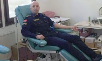 Još 55 crnogorskih policajaca darovalo krv
