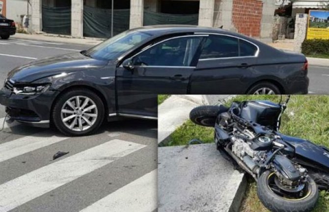 Bar: U udesu teško povrijeđen motociklista