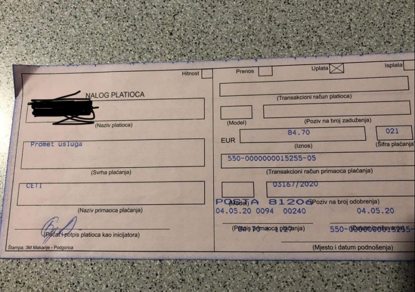 uplatnica