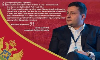 Smolović: Da nam radost i ponos koje osjećamo danas budu dobra motivacija da se odgovorno nosimo sa izazovima pred nama