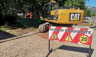 Cetinje: Počela rekonstrukcija Puškinove ulice i parkinga u Giposu