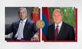 Predsjednik Jermenije čestitao Crnoj Gori na postignutim rezultatima u borbi protiv Kovida