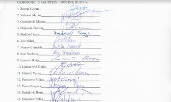 Odbornici DPS-a iz Budve tražili mišljenje Ministarstva prije sjutrašnje sjednice