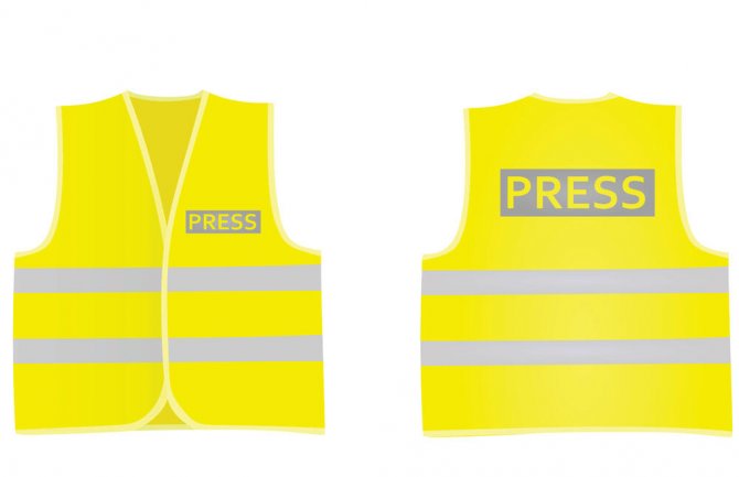 Novinari, fotoreporteri i snimatelji imaće prsluke s oznakom 