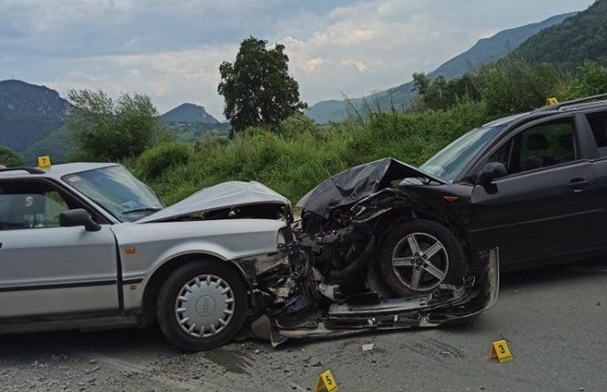 Udes na putu Bijelo Polje - Berane, saobraćaj u prekidu