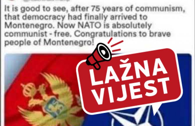DFC: Lažni tvit Trampa o Crnoj Gori i izborima kruži društvenim mrežama