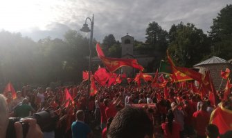 Skup na Cetinju protekao bez incidenata