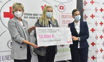 Crvenom krstu Crne Gore donirano 12 hiljada eura