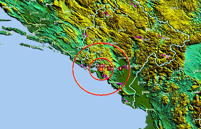 Zemljotres u Kotoru, nema materijalne štete