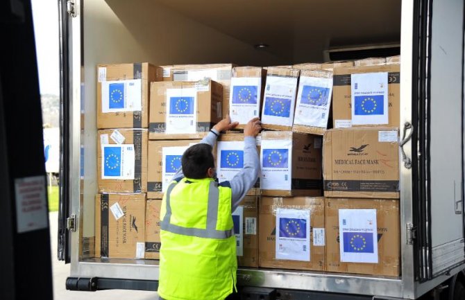 Još 206 hiljada maski od EU za crnogorski zdravstveni sistem