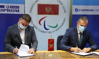 Paraolimpijskom komitetu Crne Gore 15 hiljada eura od kompanije Uniprom