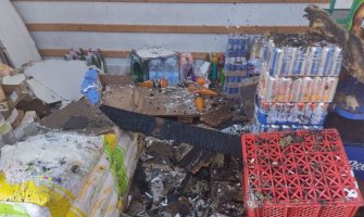 Požar u marketu izazvao veliku materijalnu štetu(FOTO)