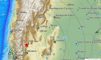 Snažan zemljotres pogodio Argentinu i Čile, 6.4 Rihtera