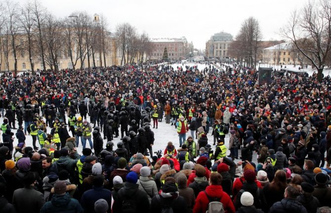 Rusija: Protesti podrške Navaljnom širom zemlje, više od 1.000 uhapšenih 