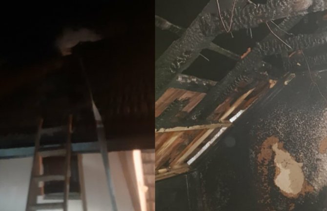 Bijelo Polje: Vatra uništila potkrovlje porodične kuće Obradovića