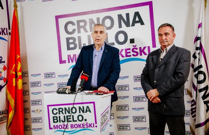 I nestranačke ličnosti na listi Crno na bijelo – Može Bokeški, Rašković nosilac liste