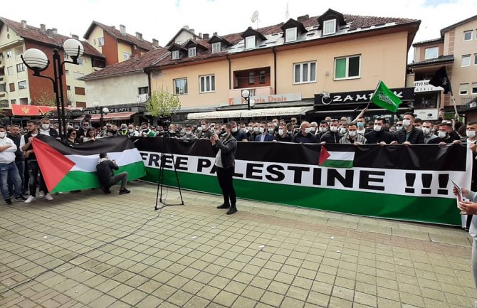 U Rožajama održan skup podrške Palestini 