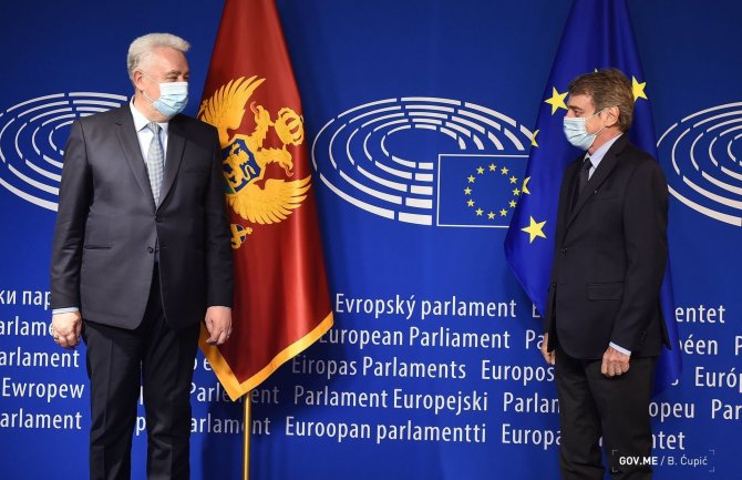 Krivokapić: Vjerujem da ćemo do kraja mandata 42. Vlade biti spremni za članstvo ; Sasoli: Crna Gora je nada EU