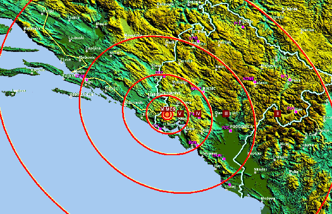 Zemljotres u Crnoj Gori