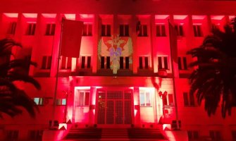 Zgrada Predsjednika u bojama Crne Gore