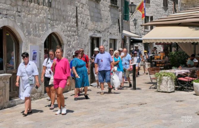 Kotor: Popunjenost smještajnih kapaciteta na 92 odsto u odnosu na 2019.