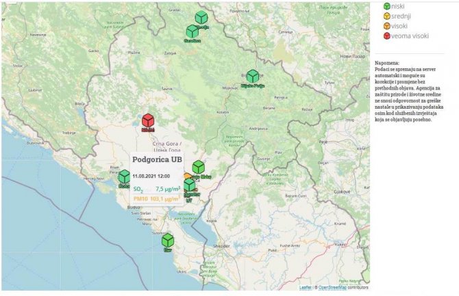 I građanima Podgorice ugroženo zdravlje 