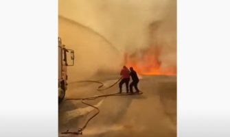 Požar u Baru lokalizovan i pod kontrolom, vatrogasci dežuraju