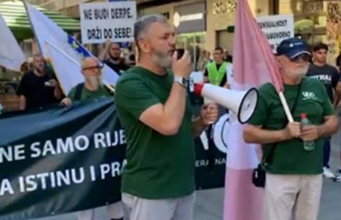 Protest protiv parade ponosa u Sarajevu