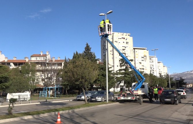 Modernizacija javne rasvjete u svim djelovima Podgorice: Led svjetijke i na Bulevaru Serdara Jola Piletića