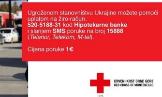 Od danas aktivan broj CKCG za pomoć ugroženom stanovništvu Ukrajine