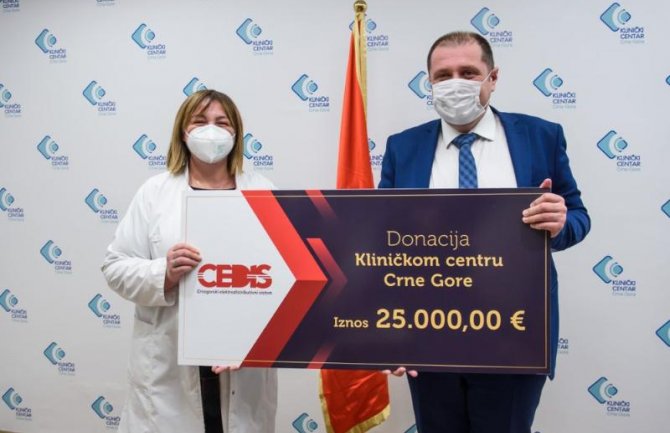 Cedis donirao 25.000 eura Kliničkom centru treću godinu zaredom