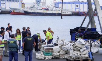 Dvije tone kokaina zaplijenjene kod Kanarskih ostrva