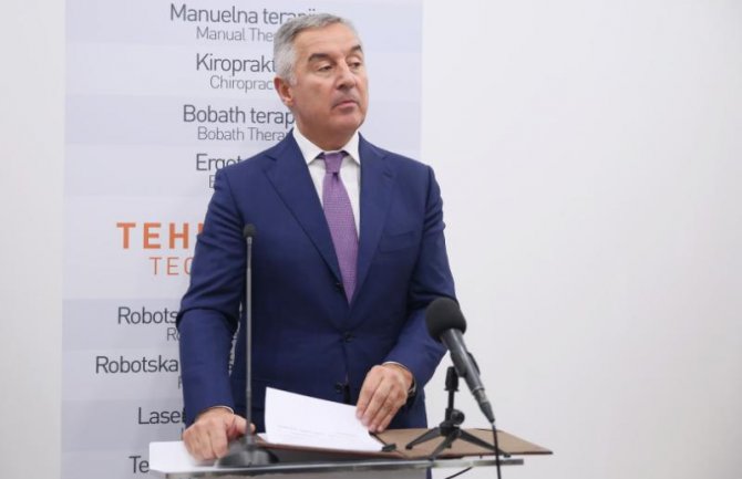 Đukanović: Podgorica dobija još jedan moderan medicinski centar, imaćemo savremene i učinkovite metode terapije za oporavak